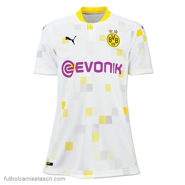 Camiseta Borussia Dortmund 3ª Mujer 2020/21 Blanco